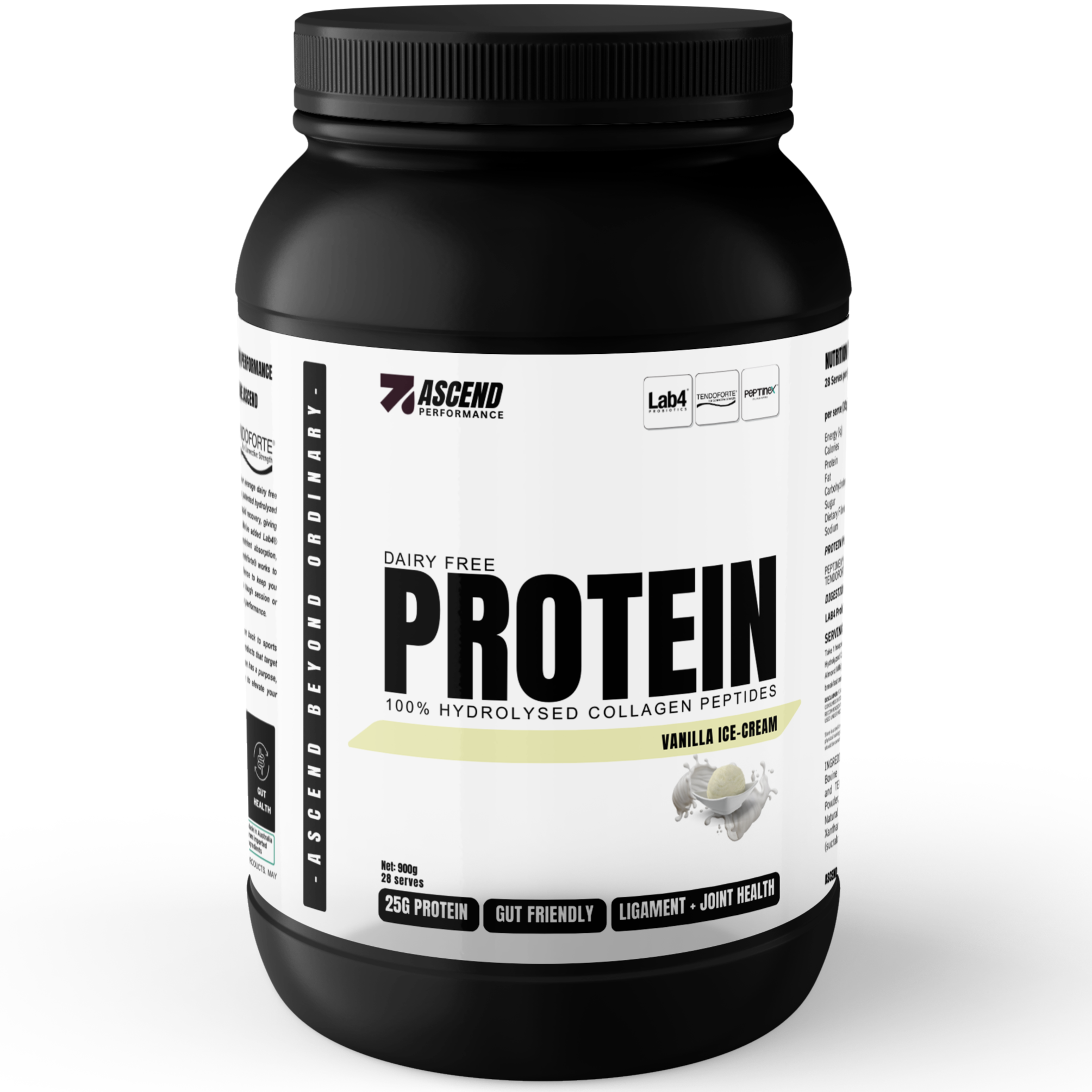 Ascend Hydrolysed Collagen Protein - Vanilla